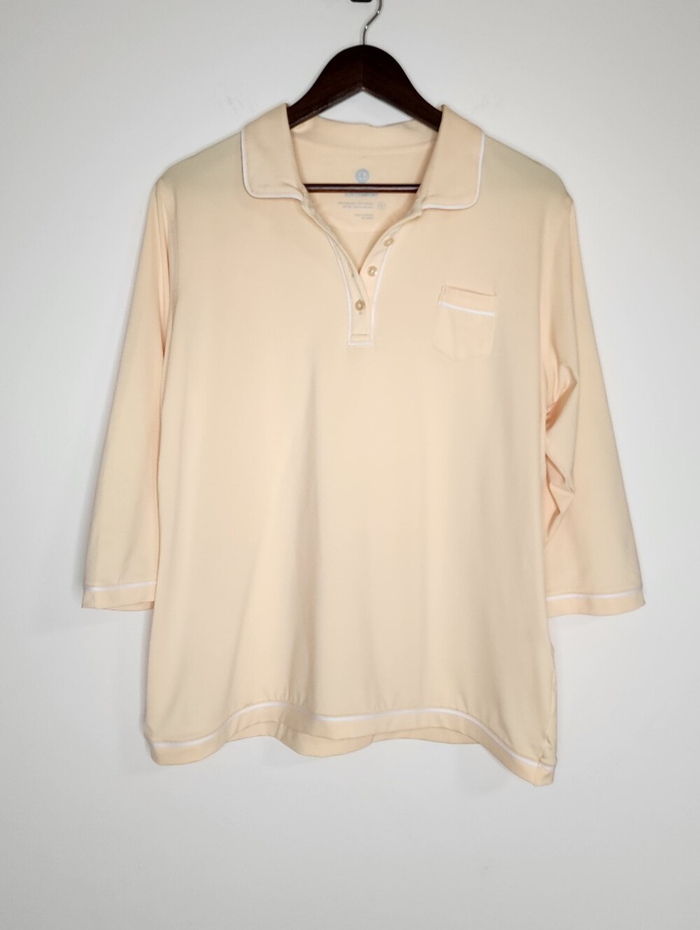 Peter Millar Women's Butter Yellow Sun Comfort UPF 50 Protect Top XL